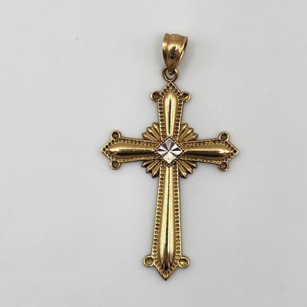 14k Gold Cross Pendant